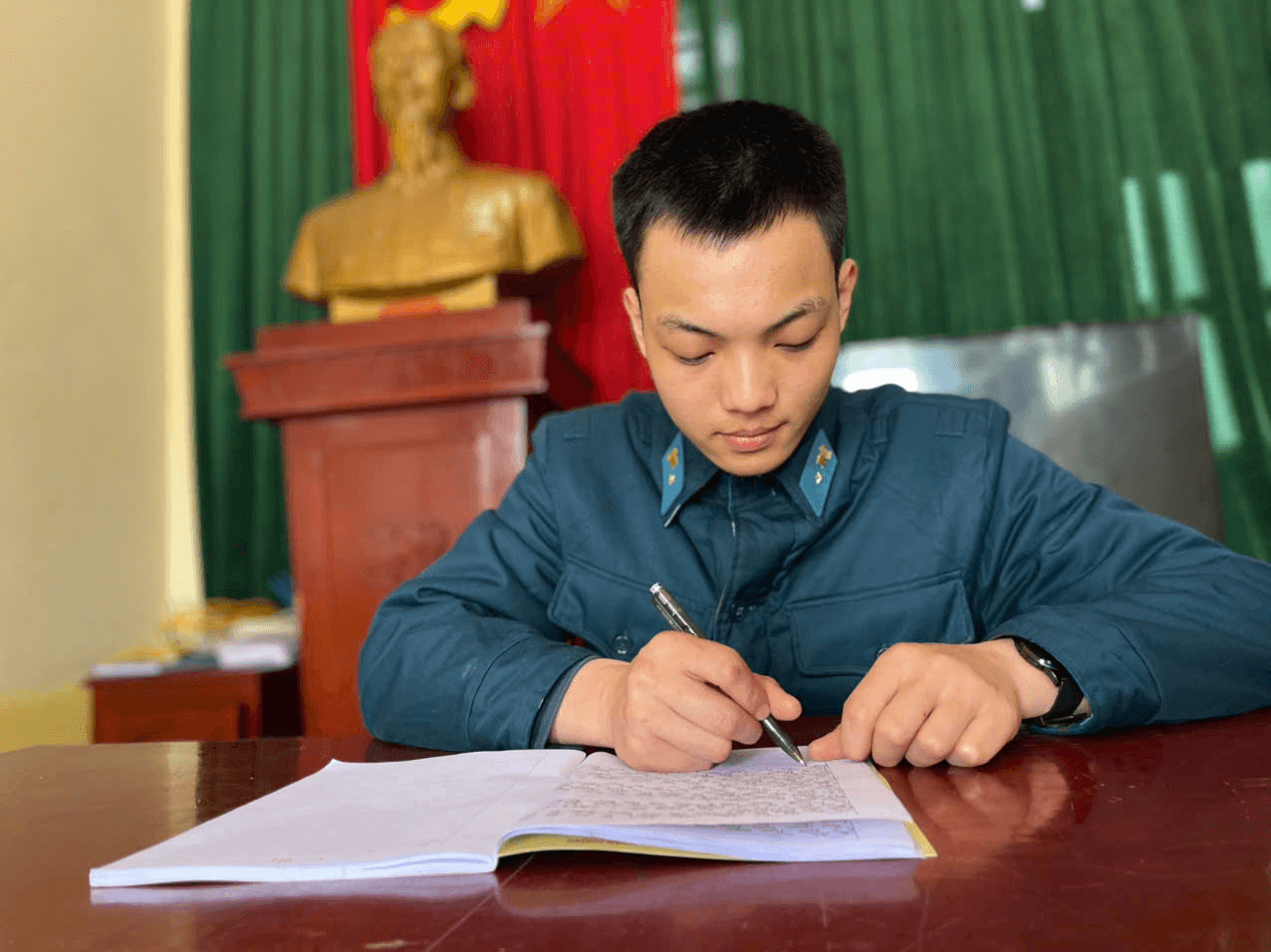 Chiến sĩ mới 9 lần hiến máu tình nguyện