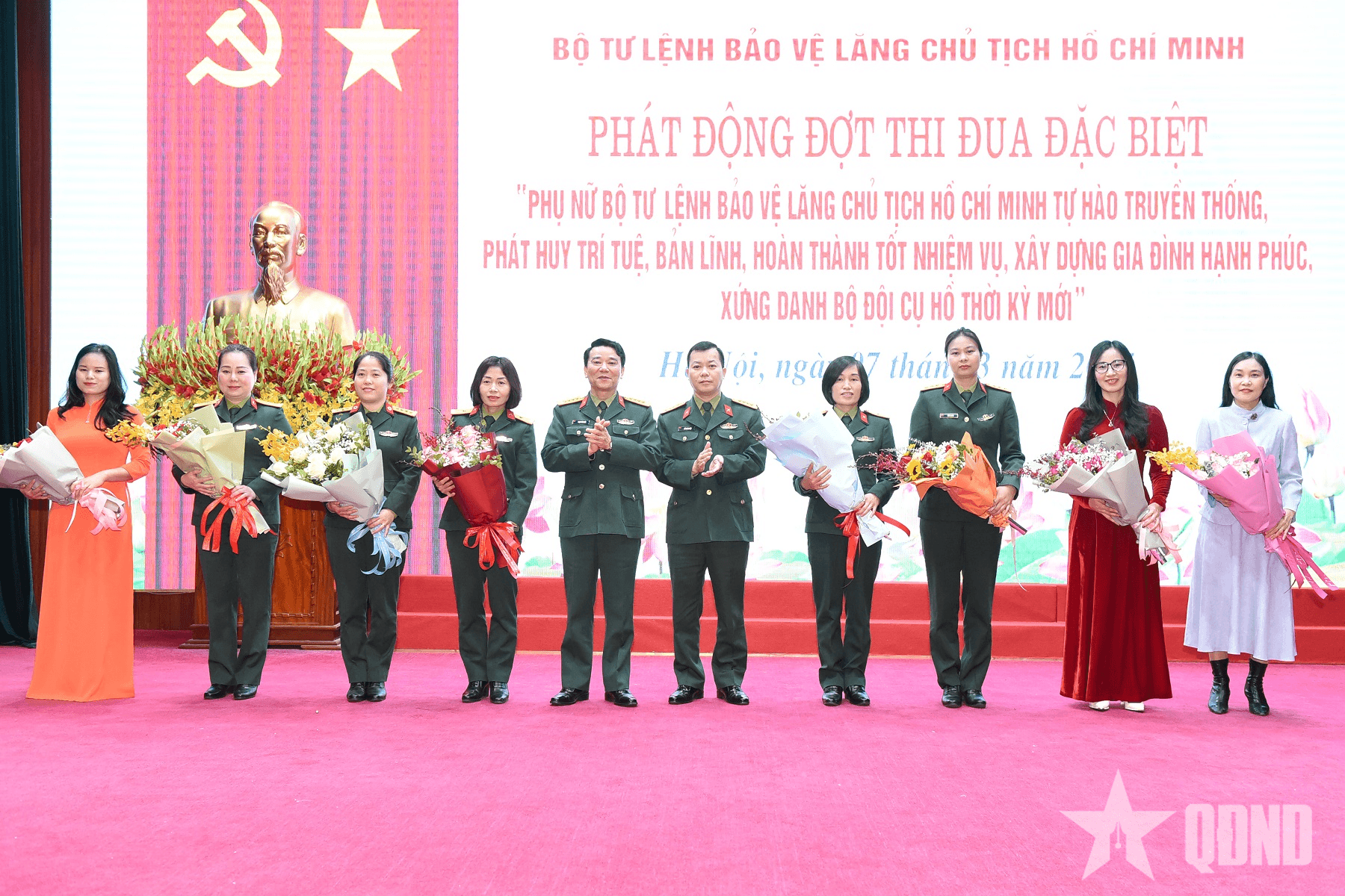Phụ nữ Bộ tư lệnh Bảo vệ Lăng Chủ tịch Hồ Chí Minh phát động phong trào thi đua đặc biệt
