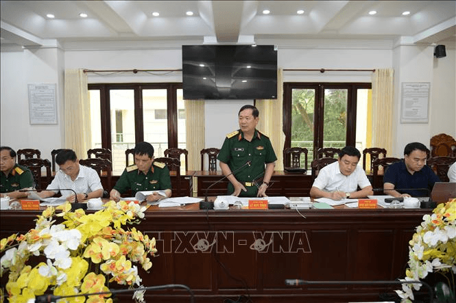 Đoàn kiểm tra của Bộ Chính trị làm việc với Ban Thường vụ Đảng ủy Quân sự Kiên Giang