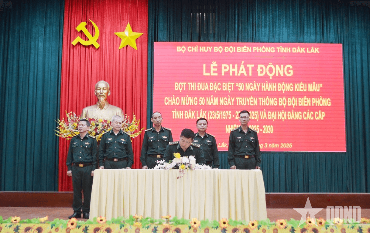 Bộ đội Biên phòng tỉnh Đắk Lắk phát động thi đua đặc biệt