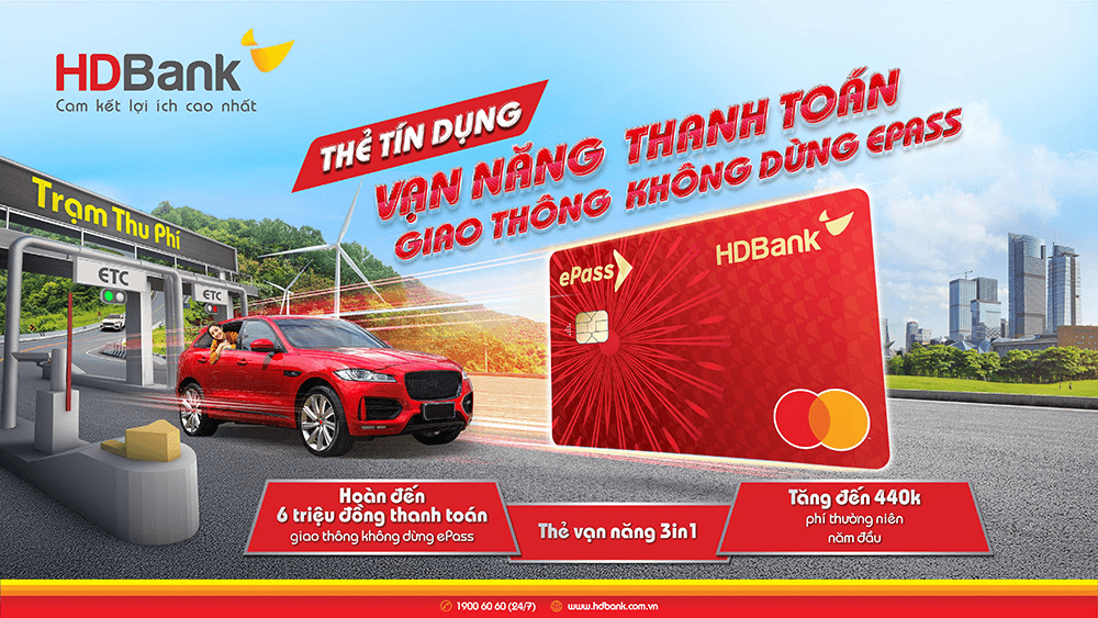 HDBank ePass 3 in 1 - Thẻ vạn năng cho chủ xe thời đại số