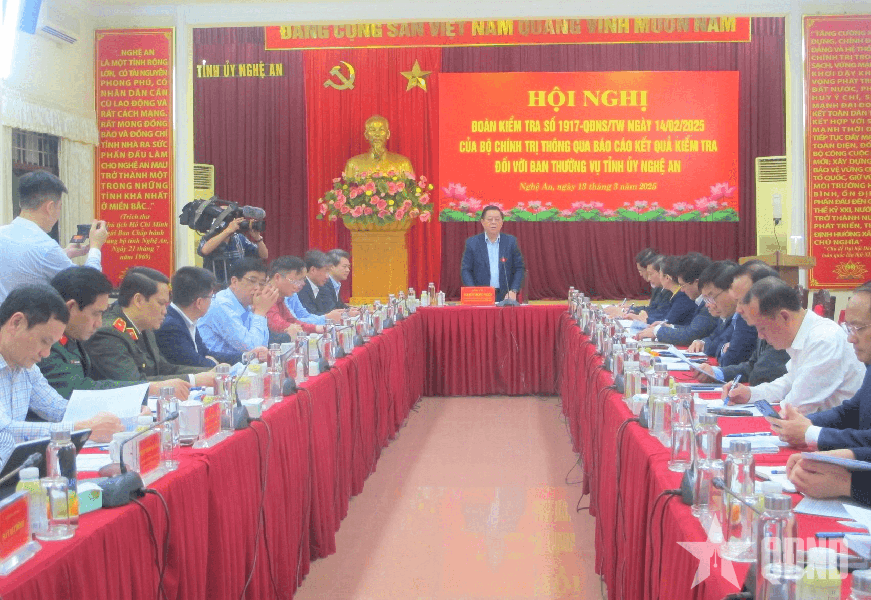 Thông báo kết quả kiểm tra của Bộ Chính trị đối với Ban Thường vụ Tỉnh ủy Nghệ An