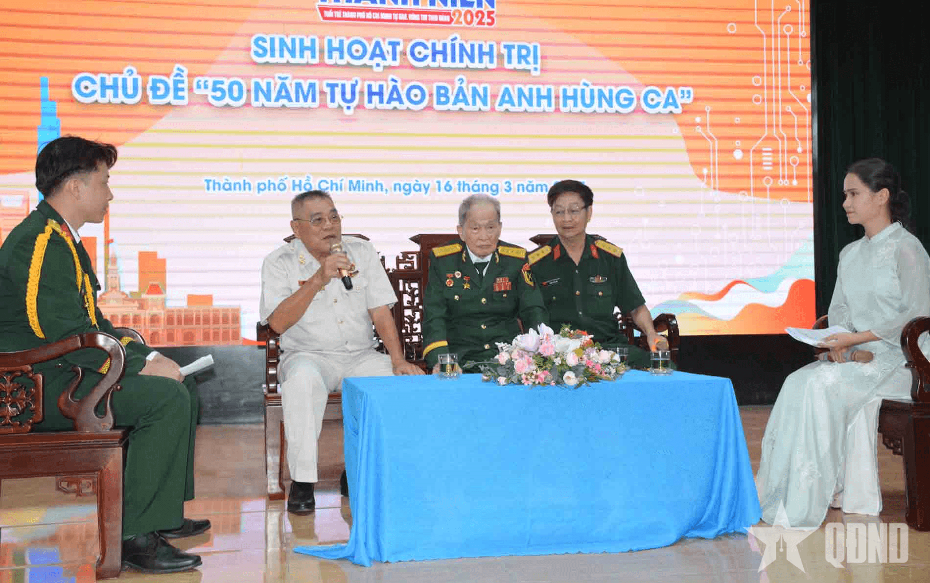 Trường Cao đẳng Hậu cần 2 giao lưu với nhân chứng lịch sử