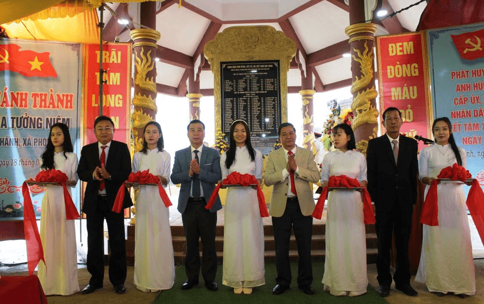 Khánh thành Nhà bia tưởng niệm liệt sĩ tại thôn Tứ Chánh