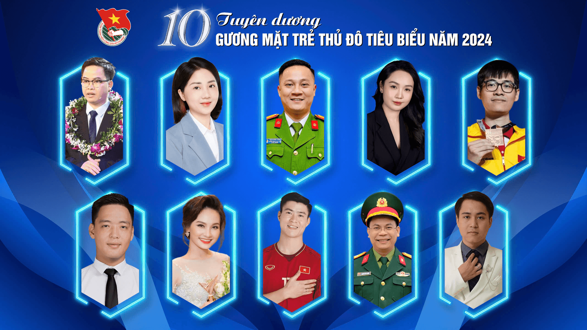 Công bố 10 Gương mặt trẻ Thủ đô tiêu biểu năm 2024