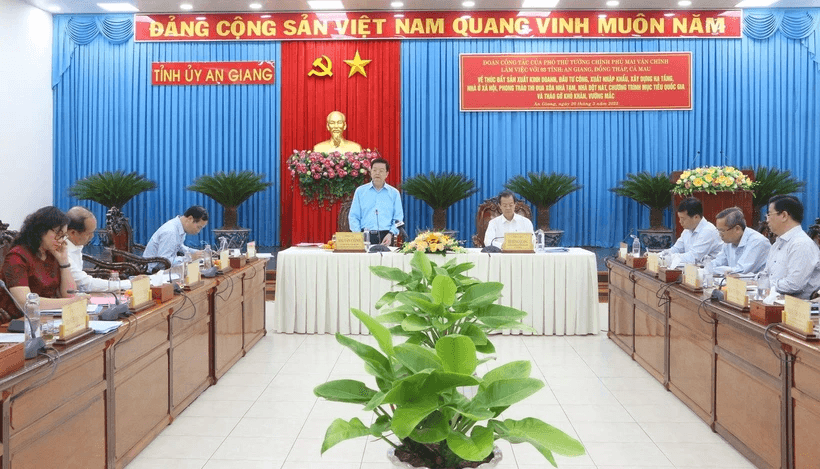Đẩy nhanh tiến độ các công trình trọng điểm tại An Giang, Đồng Tháp, Cà Mau