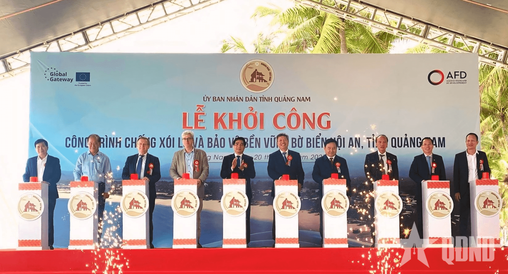 Quảng Nam: Khởi công công trình chống xói lở và bảo vệ bền vững bờ biển Hội An