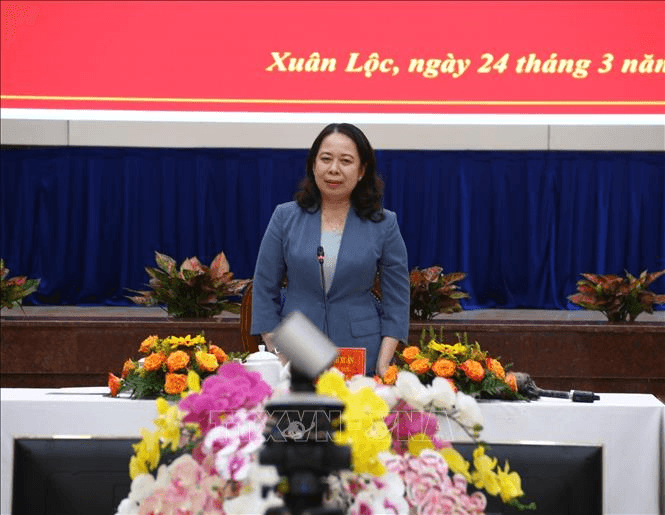 Phó chủ tịch nước Võ Thị Ánh Xuân làm việc tại tỉnh Đồng Nai