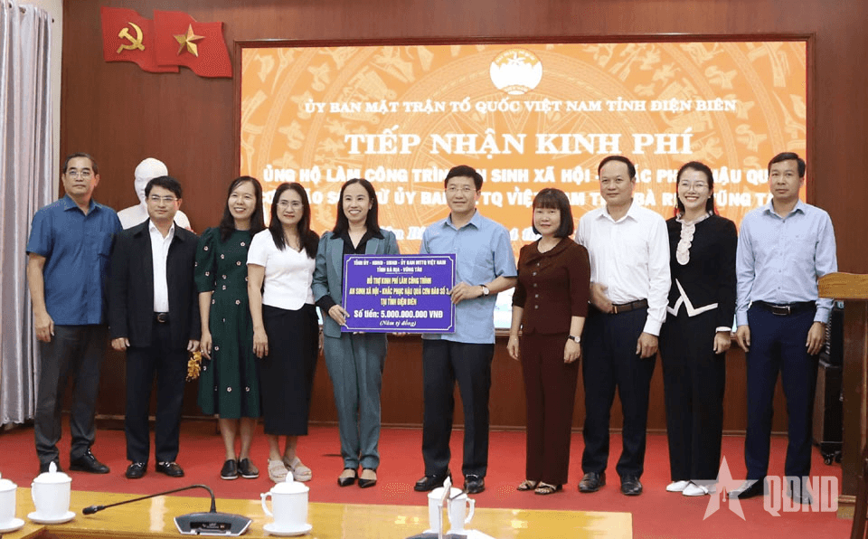Điện Biên: Tiếp nhận 5 tỷ đồng ủng hộ làm công trình an sinh xã hội