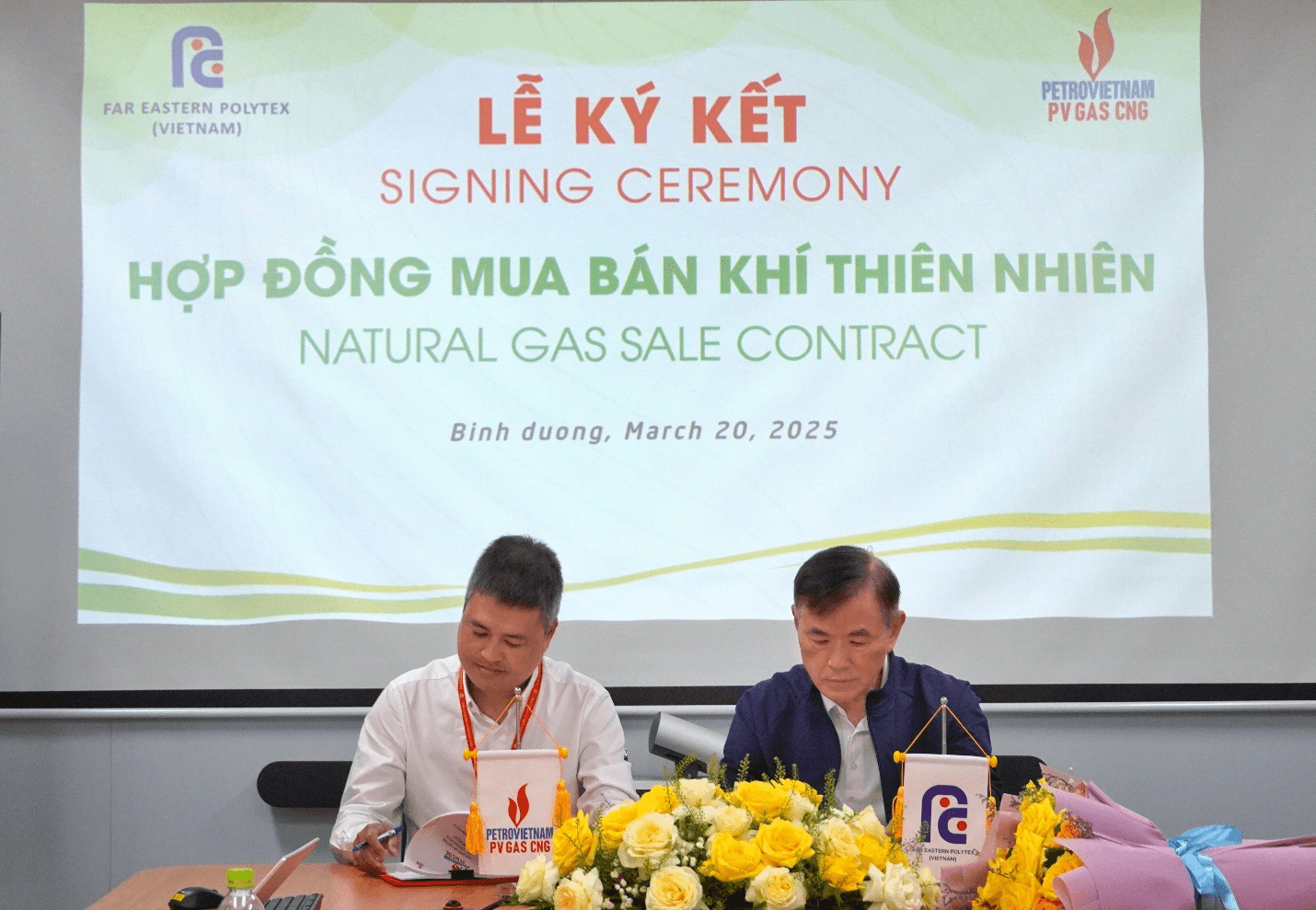 PV GAS CNG và Far Eastern Polytex ký kết hợp đồng mua bán khí thiên nhiên