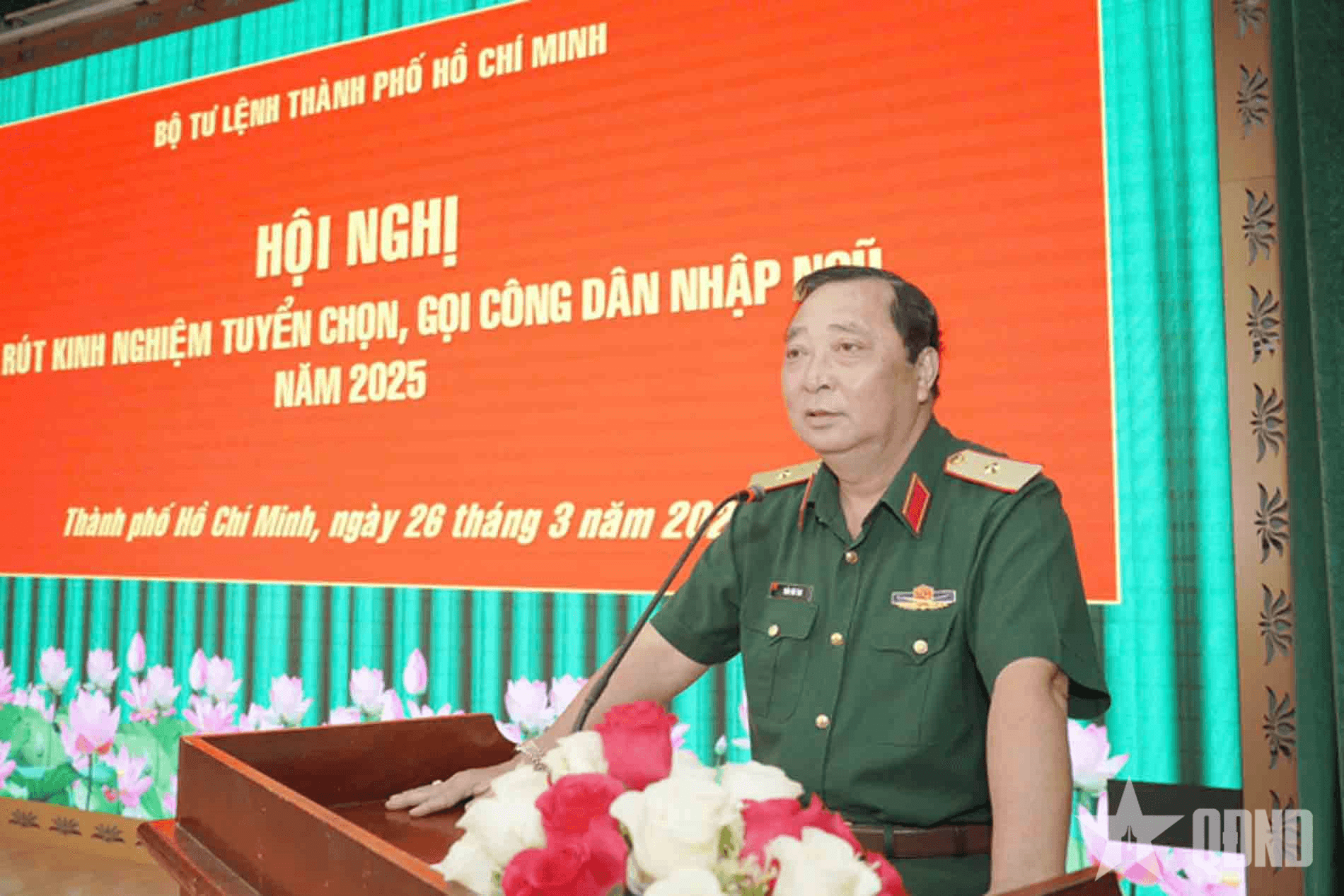 Bộ tư lệnh TP Hồ Chí Minh rút kinh nghiệm công tác tuyển quân năm 2025