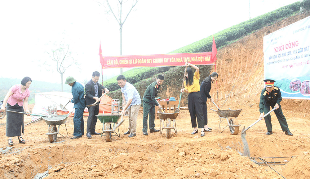 Khởi công xây dựng xóa nhà tạm, nhà dột nát tại xã Văn Hán, huyện Đồng Hỷ, tỉnh Thái Nguyên