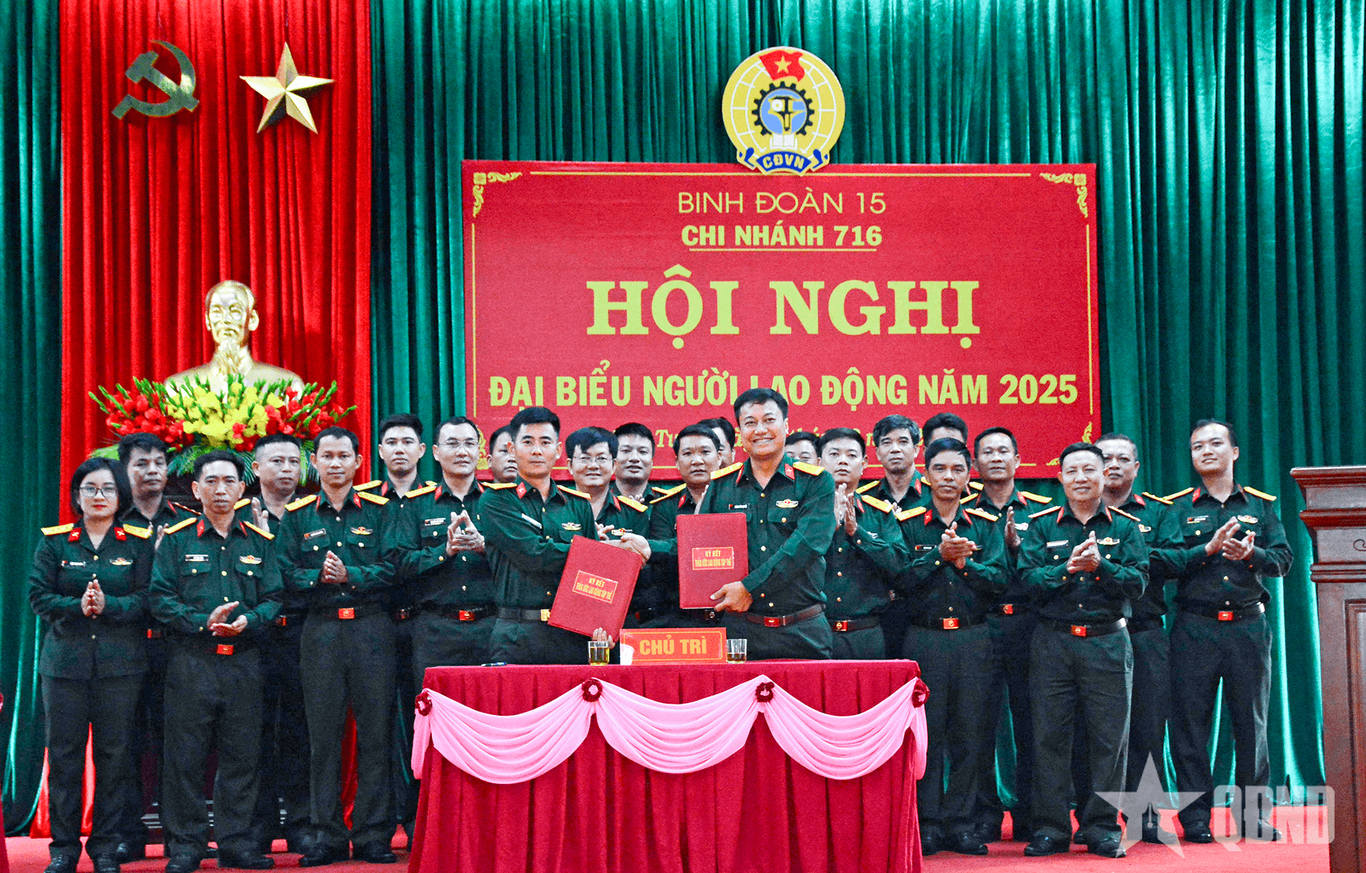 Chi nhánh 716 (Binh đoàn 15) hội nghị đại biểu người lao động năm 2025