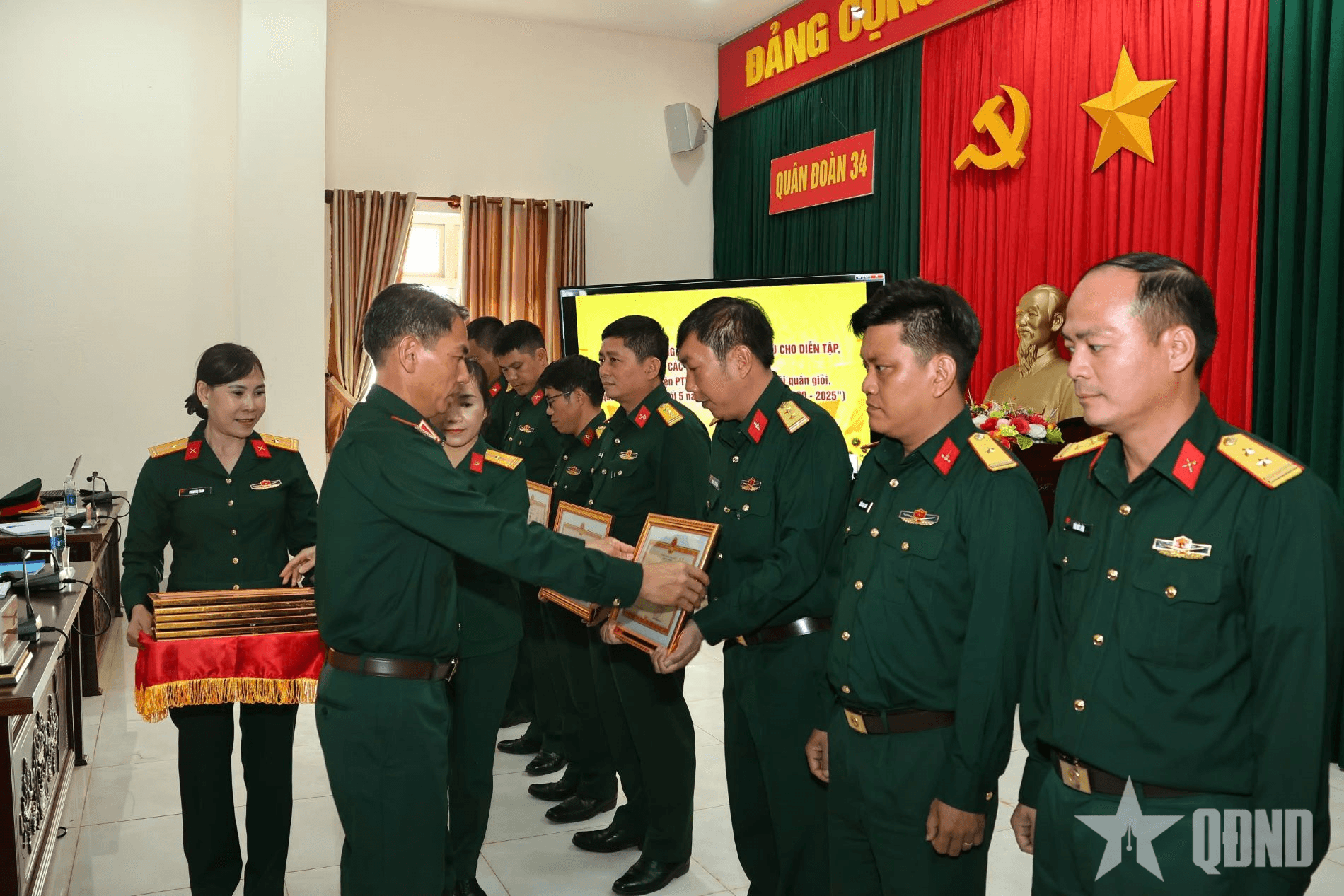 Quân đoàn 34 sơ kết Phong trào thi đua “xây dựng đơn vị nuôi quân giỏi, quản lý quân nhu tốt”