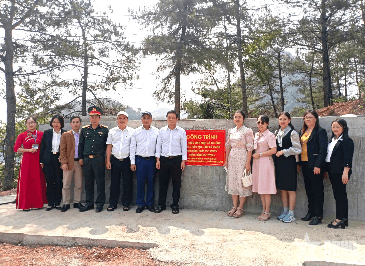 Khánh thành công trình nước sạch cho vùng cao Hà Giang
