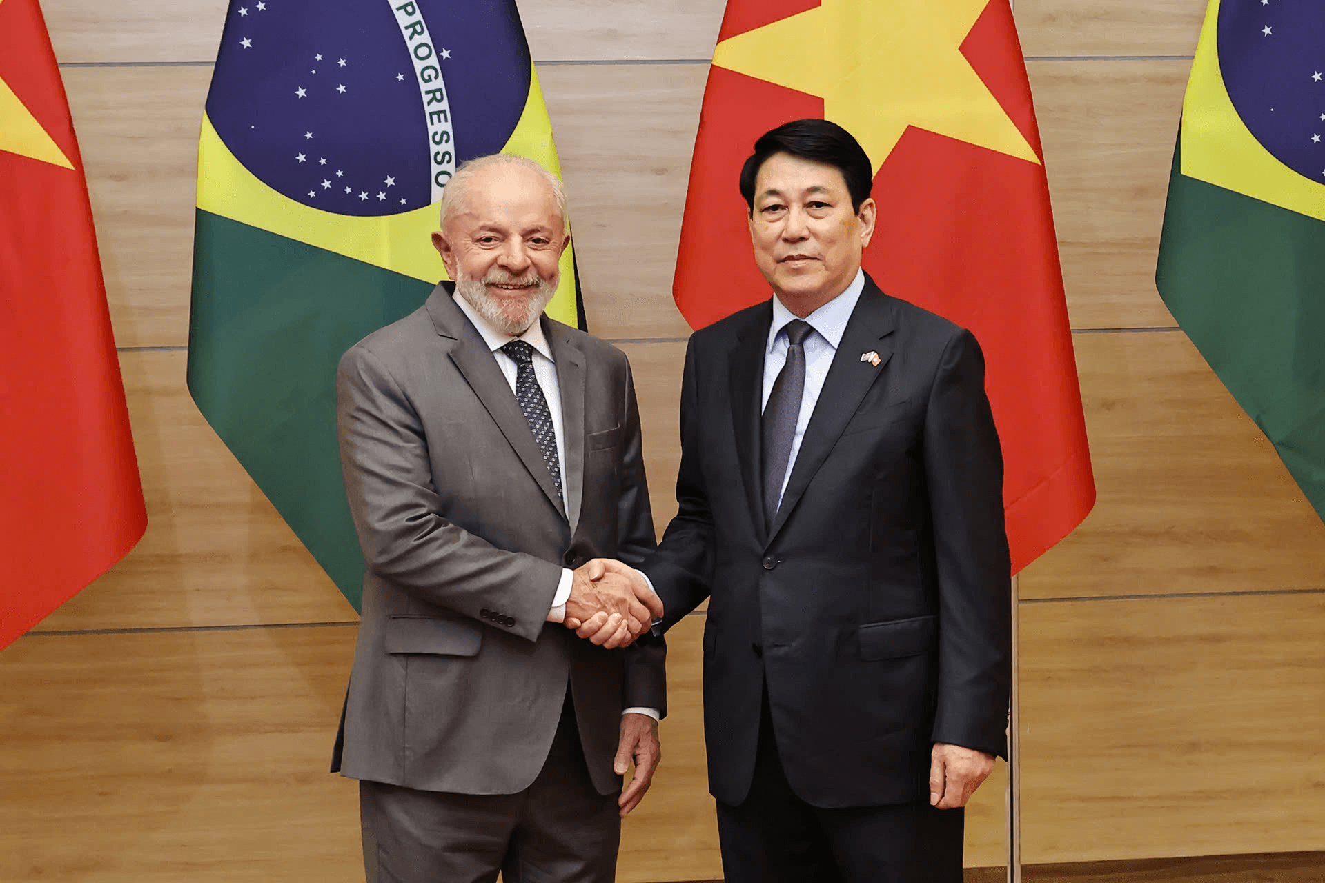 Chủ tịch nước Lương Cường chủ trì chiêu đãi cấp Nhà nước Tổng thống Brazil