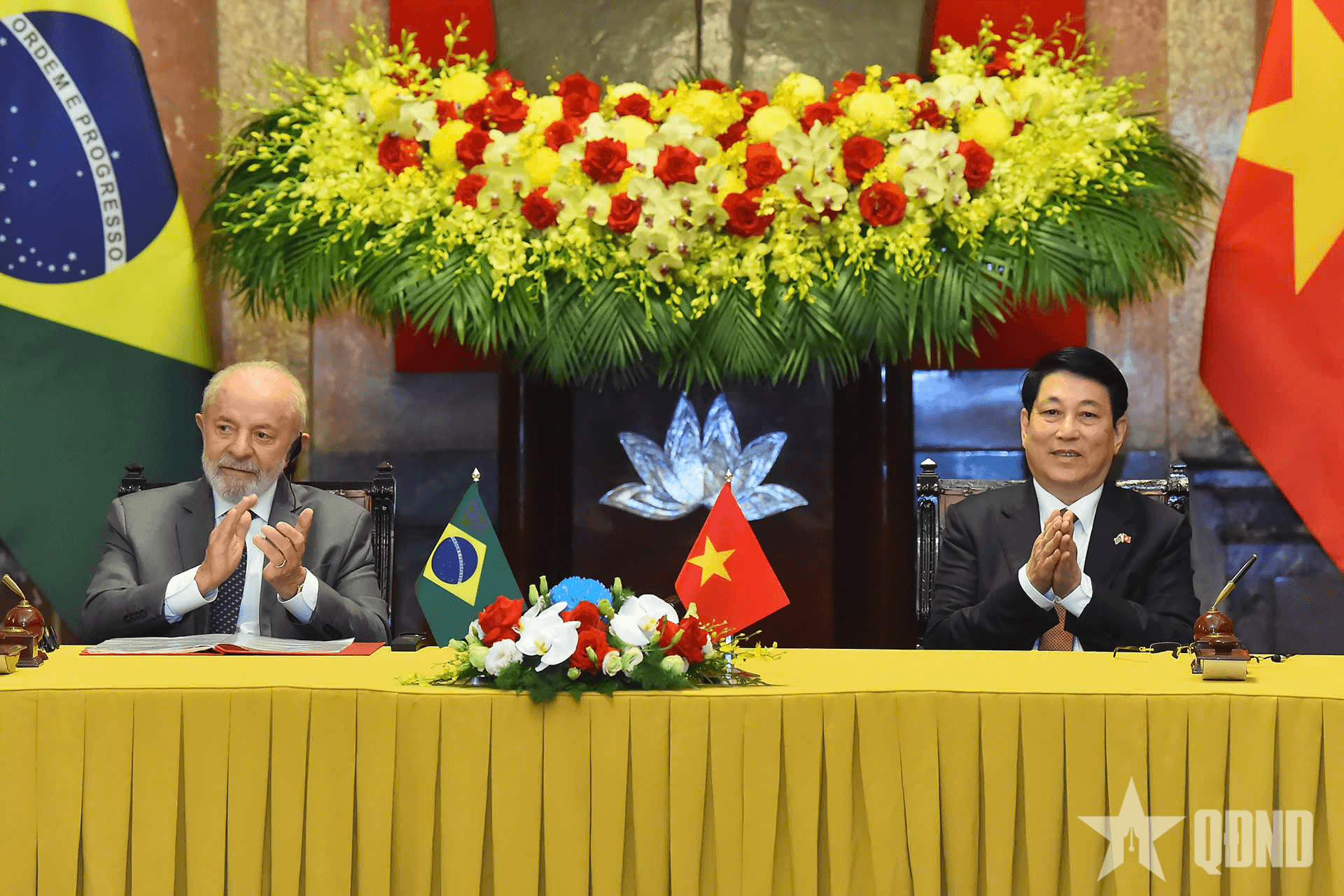 Chủ tịch nước Lương Cường và Tổng thống Brazil gặp gỡ báo chí