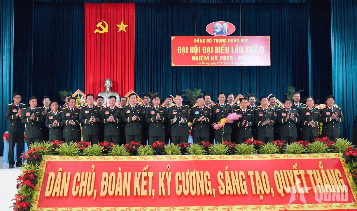 An Giang: Đại hội đại biểu Đảng bộ Trung đoàn 892 thành công tốt đẹp