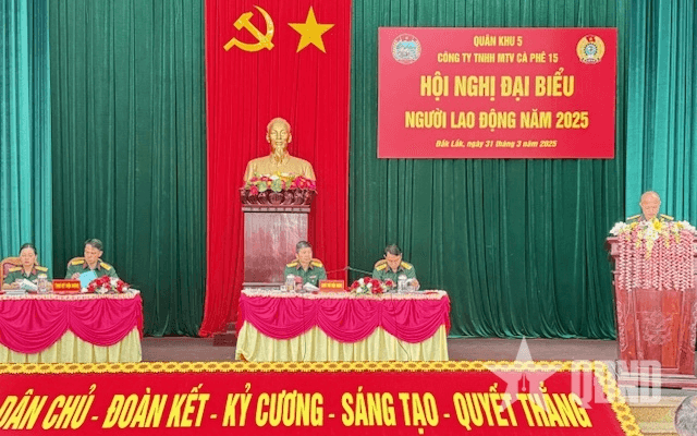 Công ty TNHH MTV Cà phê 15 tổ chức hội nghị đại biểu người lao động năm 2025