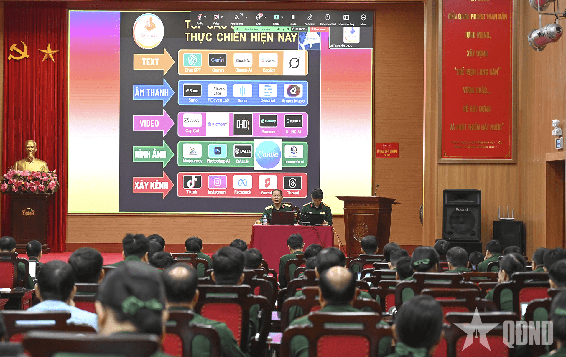 Học viện Quốc phòng tập huấn sử dụng trí tuệ nhân tạo