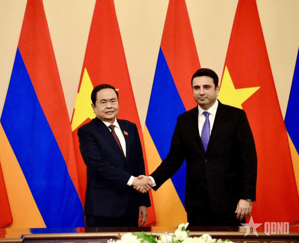 Chủ tịch Quốc hội Trần Thanh Mẫn hội đàm với Chủ tịch Quốc hội Armenia Alen Simonyan
