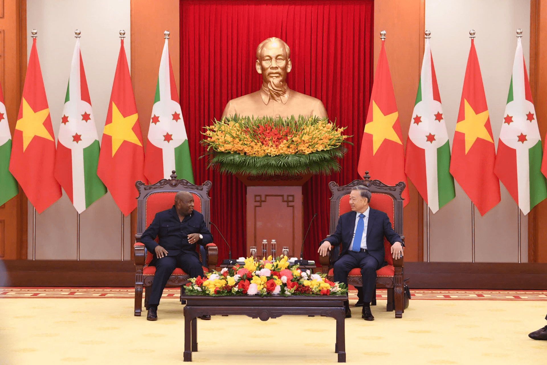 Tổng Bí thư Tô Lâm tiếp Tổng thống nước Cộng hòa Burundi Évariste Ndayishimiye