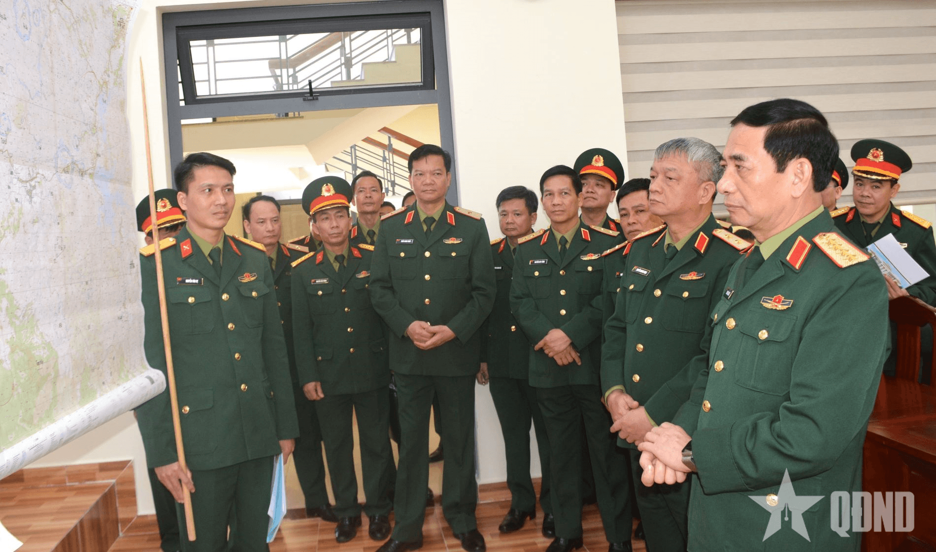 Đại tướng Phan Văn Giang làm việc tại Học viện Lục quân