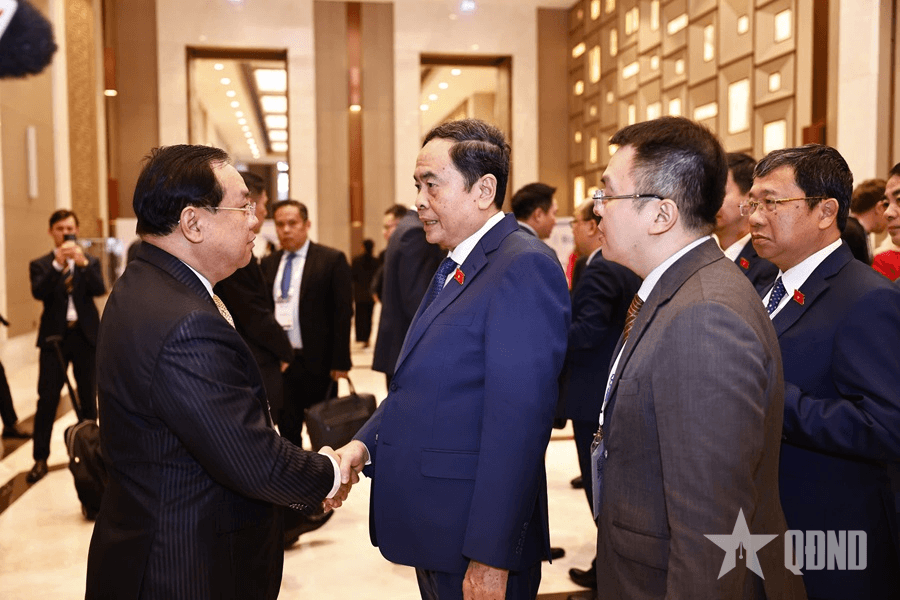 Chủ tịch Quốc hội Trần Thanh Mẫn tiếp Chủ nhiệm Ủy ban Đối ngoại Quốc hội Lào Sanya Praseuth