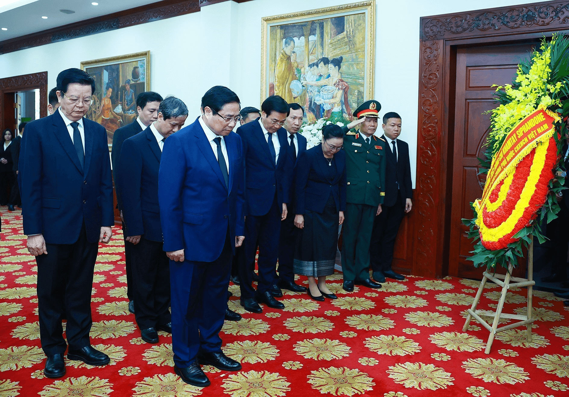 Thủ tướng Phạm Minh Chính sẽ dự Lễ truy điệu nguyên Chủ tịch nước Lào Khamtay Siphandone