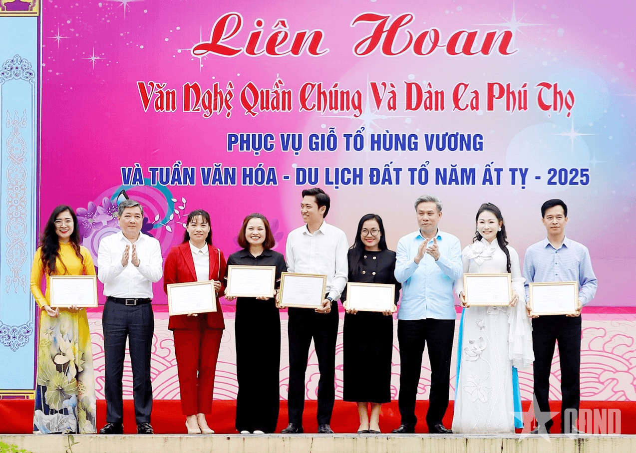 Bế mạc Liên hoan văn nghệ quần chúng và dân ca Phú Thọ 2025