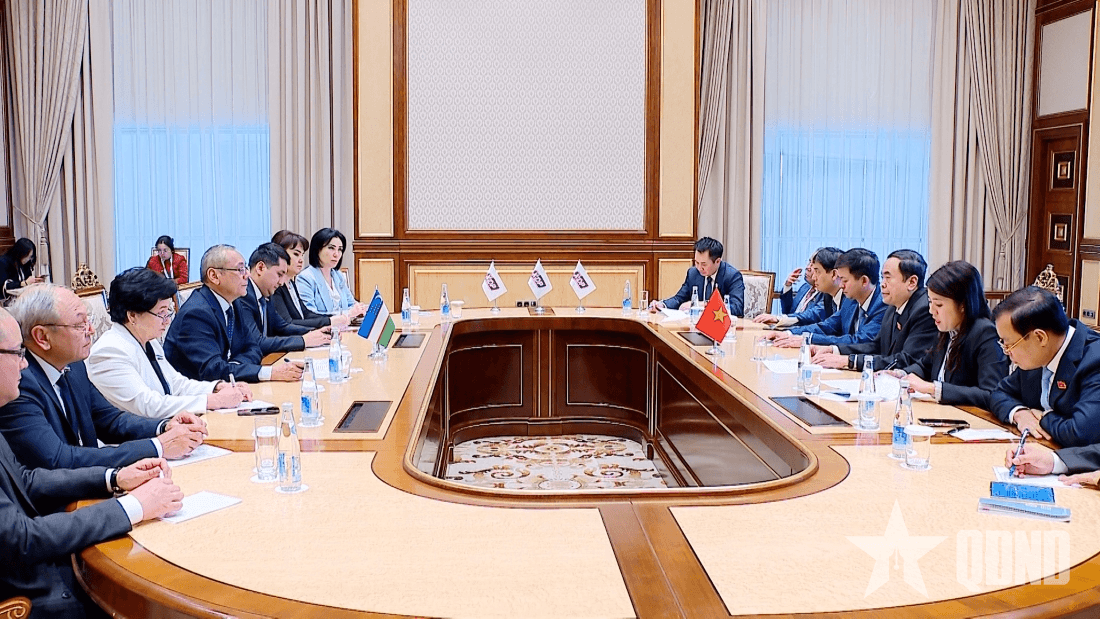 Chủ tịch Quốc hội Trần Thanh Mẫn tiếp Chủ tịch Đảng Dân chủ Nhân dân Uzbekistan