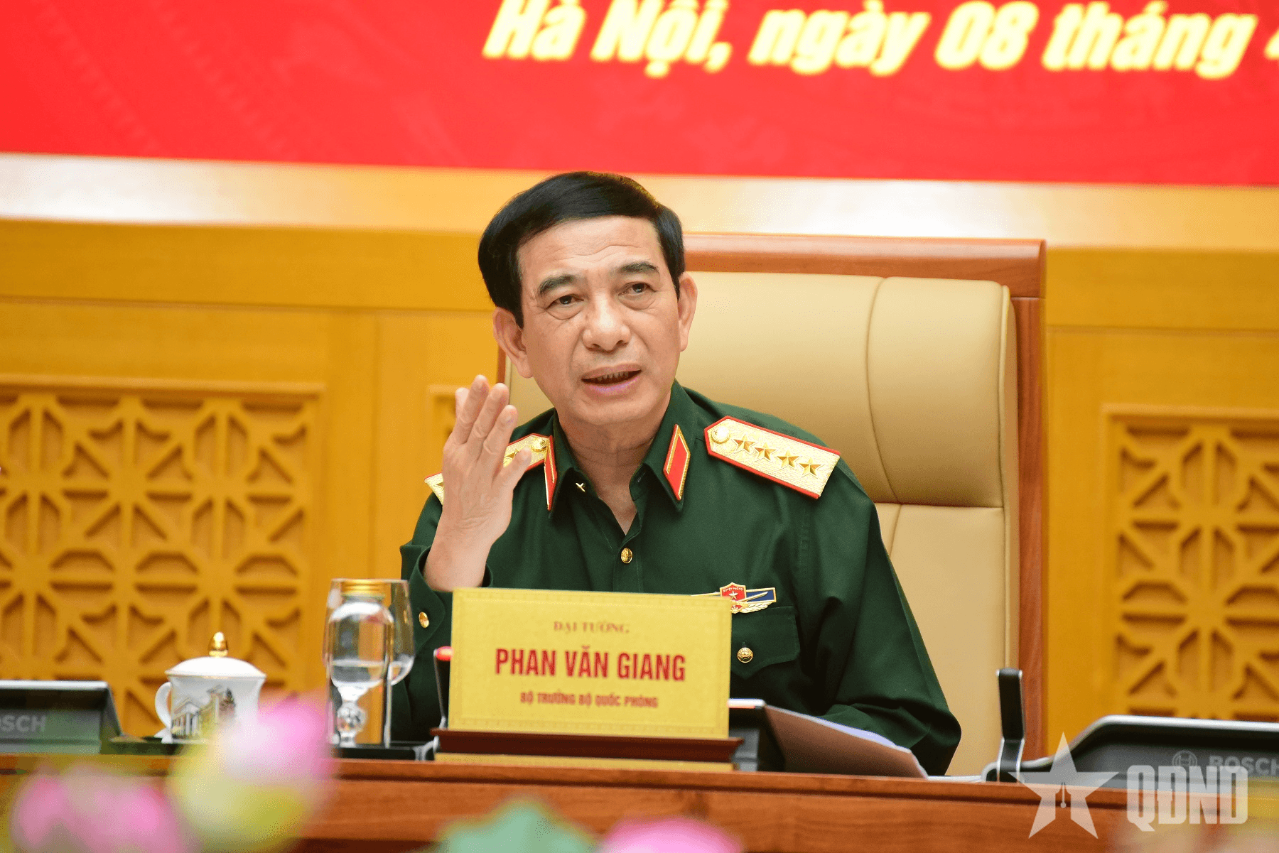 Đại tướng Phan Văn Giang chủ trì Hội nghị lãnh đạo Bộ Quốc phòng
