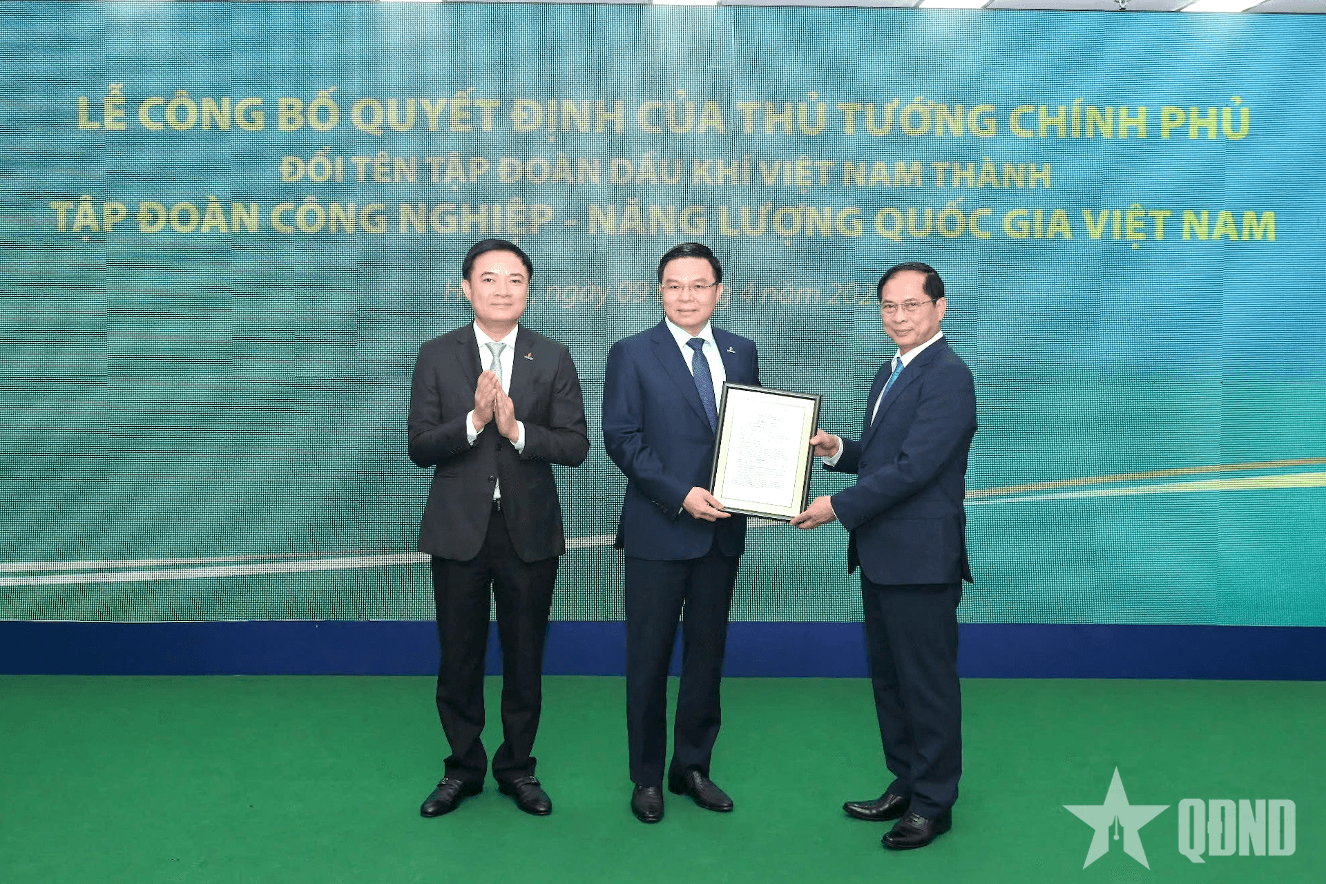 Petrovietnam chính thức mang định danh mới: Tập đoàn Công nghiệp-Năng lượng Quốc gia Việt Nam