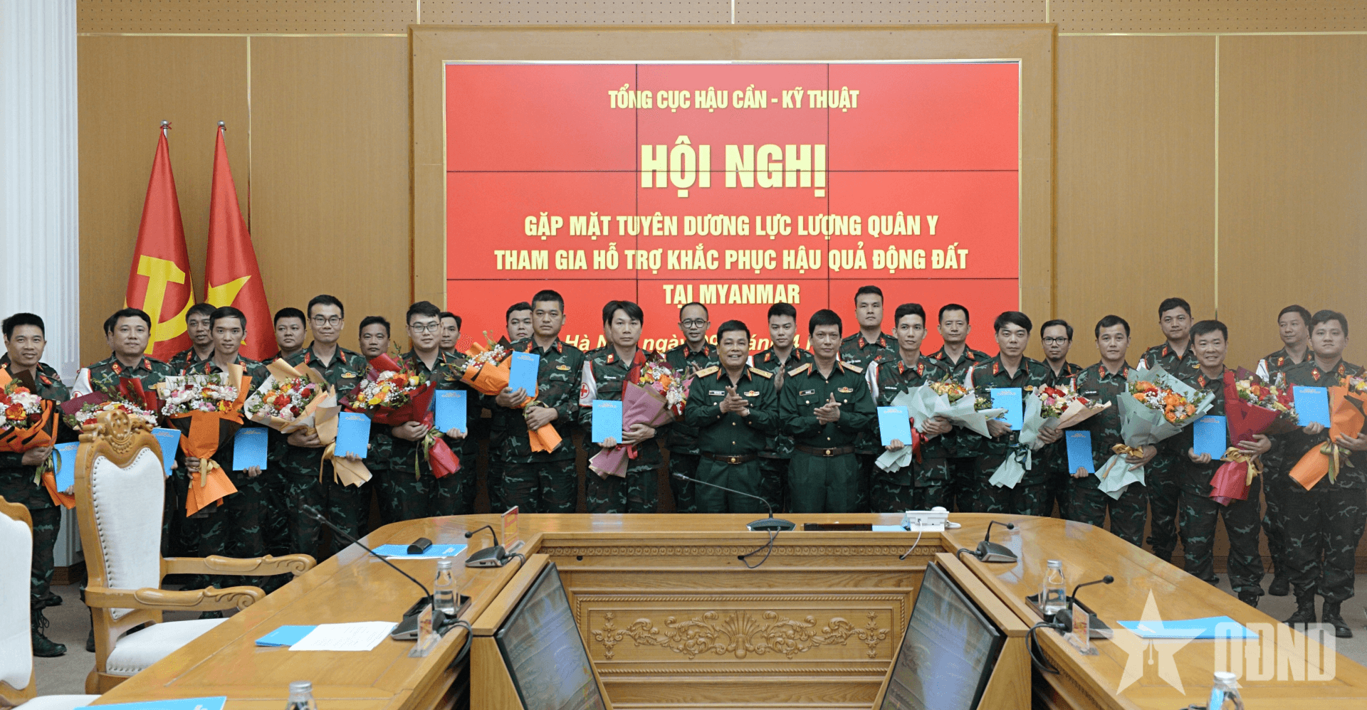 Tổng cục Hậu cần-Kỹ thuật: Tuyên dương lực lượng quân y tham gia hỗ trợ khắc phục hậu quả động đất tại Myanmar