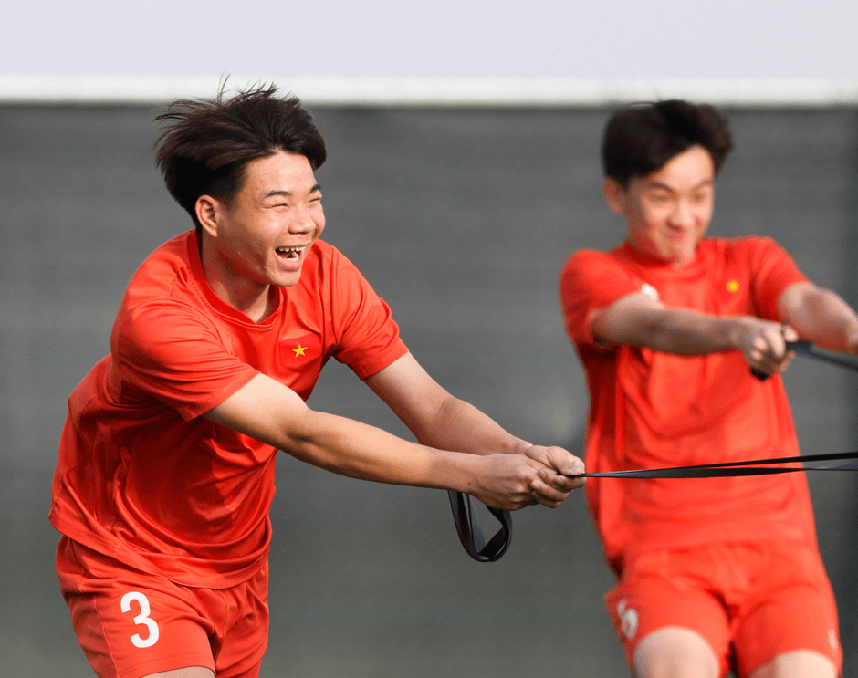 Cầu thủ U17 Việt Nam thoải mái trước trận tranh vé World Cup