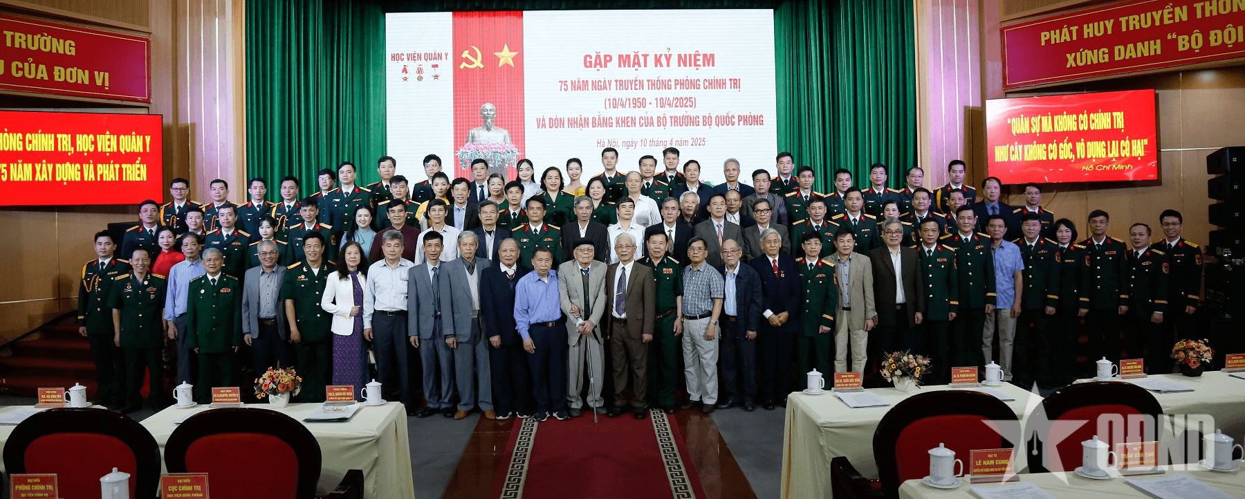 Phòng Chính trị Học viện Quân y: Gặp mặt kỷ niệm 75 năm Ngày truyền thống