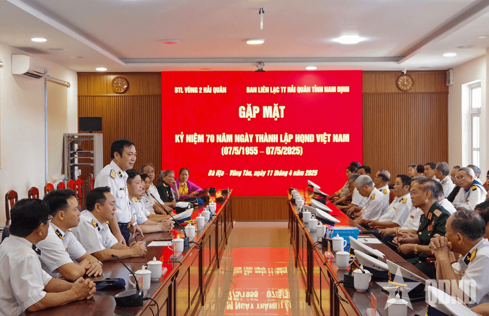 Ban liên lạc truyền thống Hải quân tỉnh Nam Định thăm và động viên cán bộ, chiến sĩ Vùng 2 Hải quân