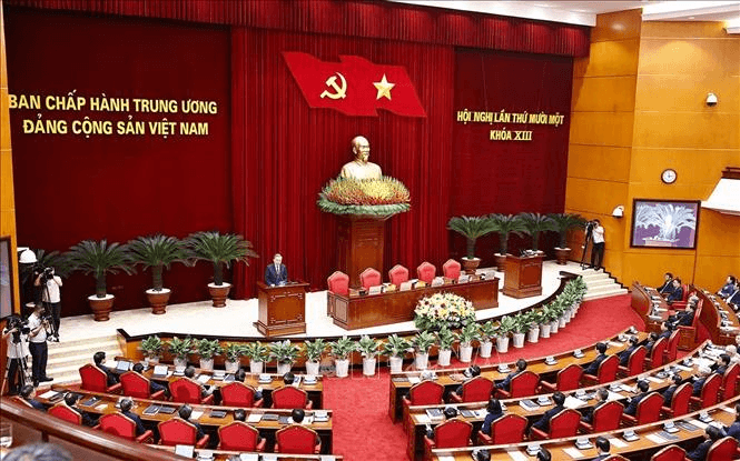 Thông cáo báo chí về ngày làm việc thứ ba và phiên bế mạc Hội nghị Trung ương 11 khóa XIII