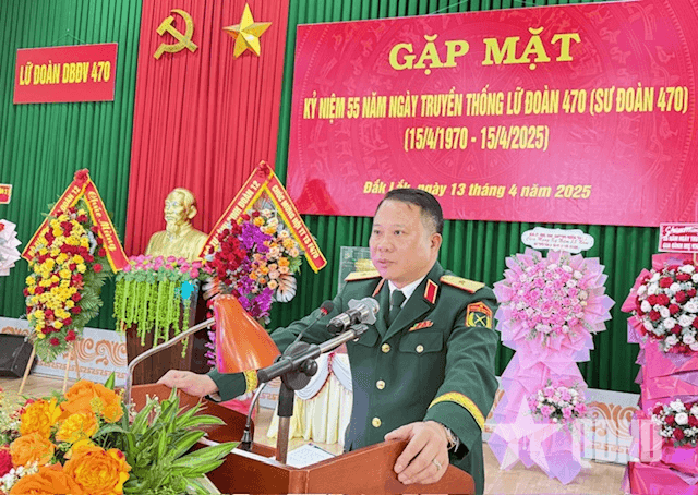 Lữ đoàn Công binh cầu đường dự bị động viên 470 kỷ niệm 55 năm Ngày truyền thống