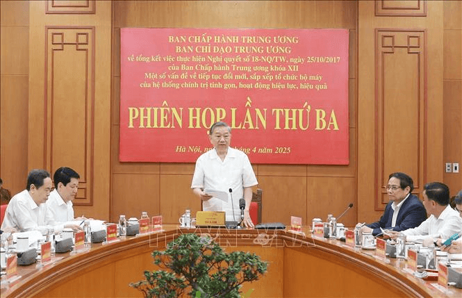 Tổng Bí thư Tô Lâm: Các cơ quan, đơn vị, tổ chức trước, trong và sau sắp xếp phải đảm bảo hoạt động thông suốt