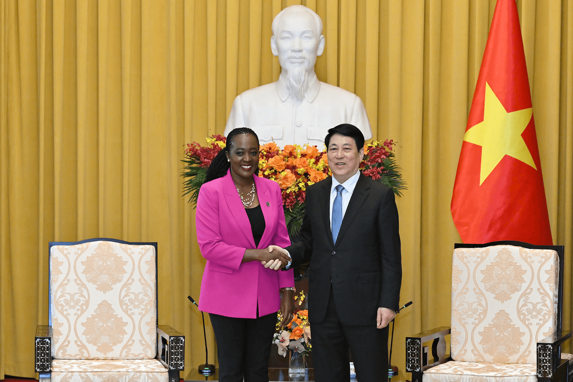 Chủ tịch nước Lương Cường tiếp Bộ trưởng Quốc phòng Kenya