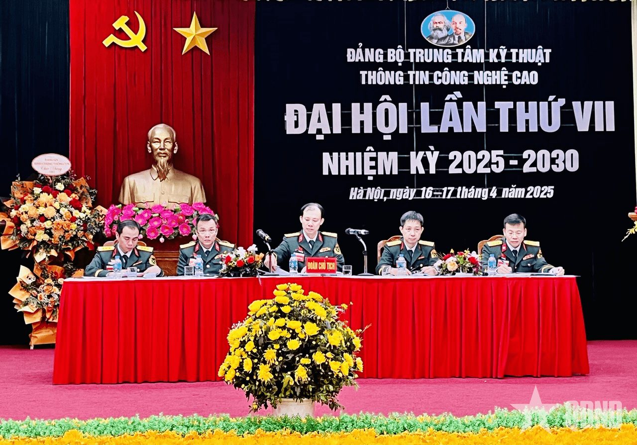 Đảng bộ Trung tâm Kỹ thuật thông tin Công nghệ cao tổ chức thành công Đại hội lần thứ VII nhiệm kỳ 2025-2030