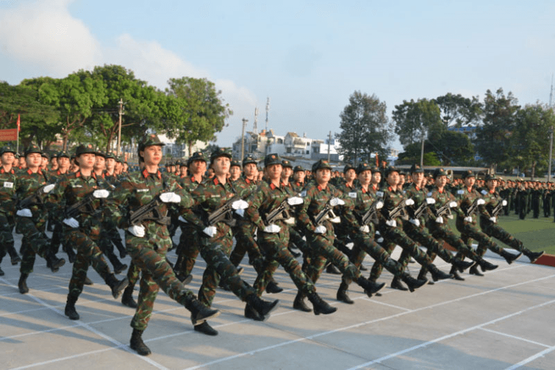 Nỗ lực tập luyện để góp phần thể hiện sức mạnh Việt Nam