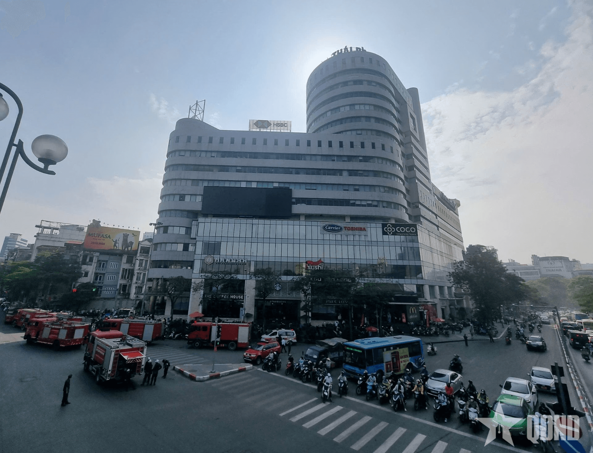 Hà Nội: Cháy tòa nhà Viet Tower số 1 Thái Hà, đang xác định thiệt hại