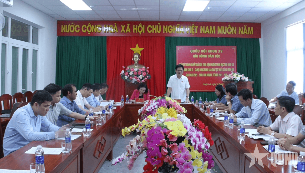 Đoàn công tác Hội đồng Dân tộc của Quốc hội khảo sát Chương trình mục tiêu quốc gia về dân tộc thiểu số tại Đắk Lắk