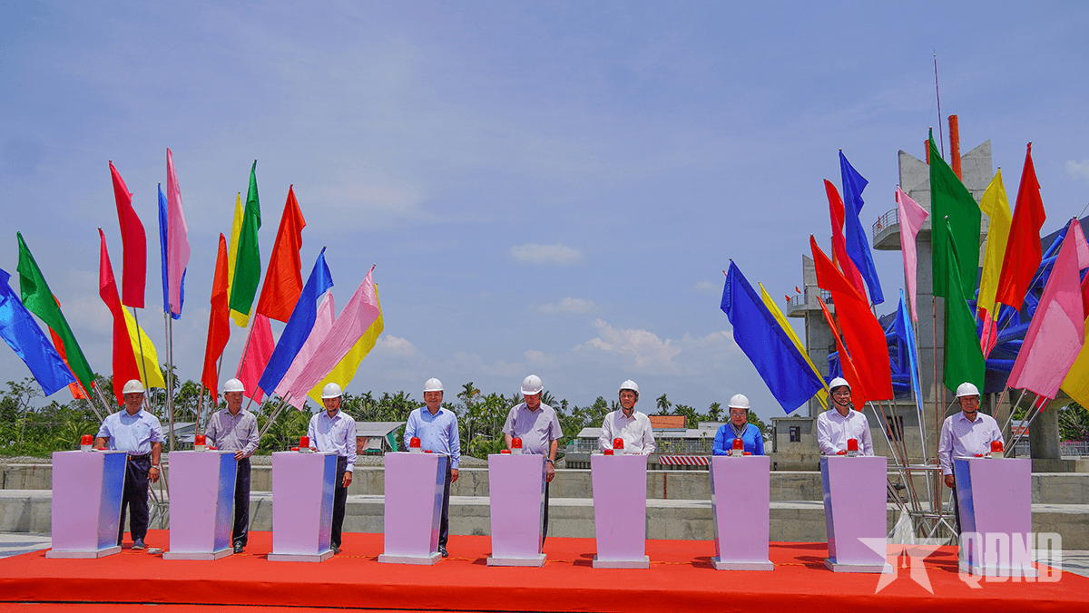 Sóc Trăng: Khánh thành cống ngăn mặn hơn 500 tỷ đồng