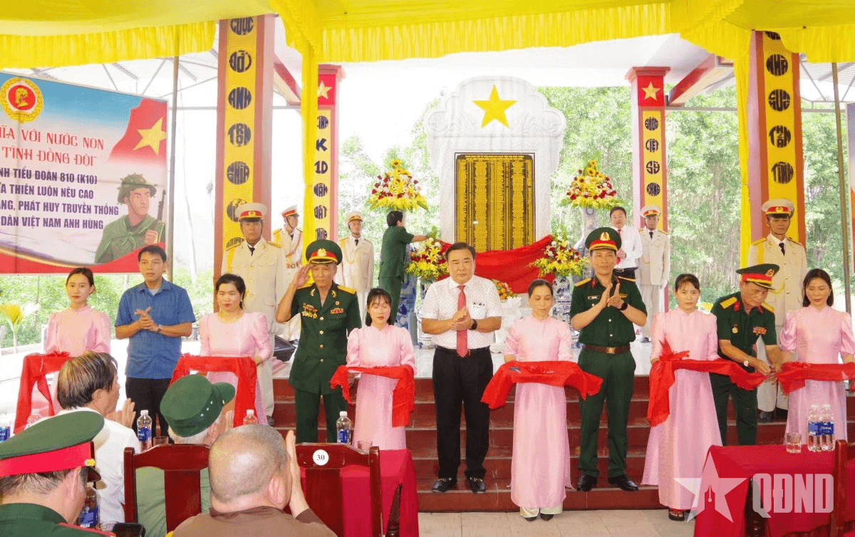 Thành phố Huế khánh thành Nhà bia tưởng niệm các liệt sĩ Tiểu đoàn 810