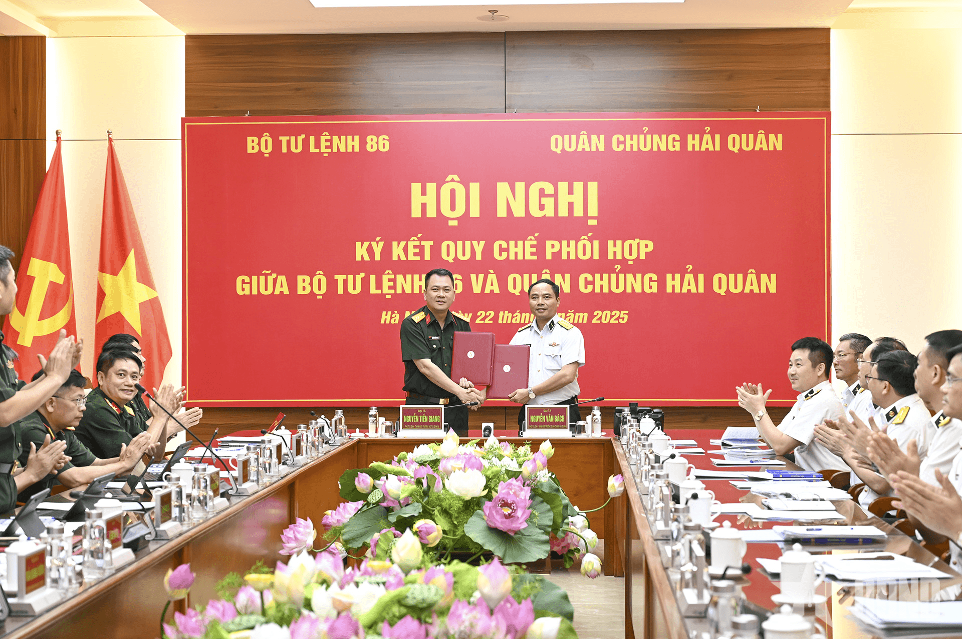 Bộ tư lệnh 86 và Quân chủng Hải quân ký kết quy chế phối hợp