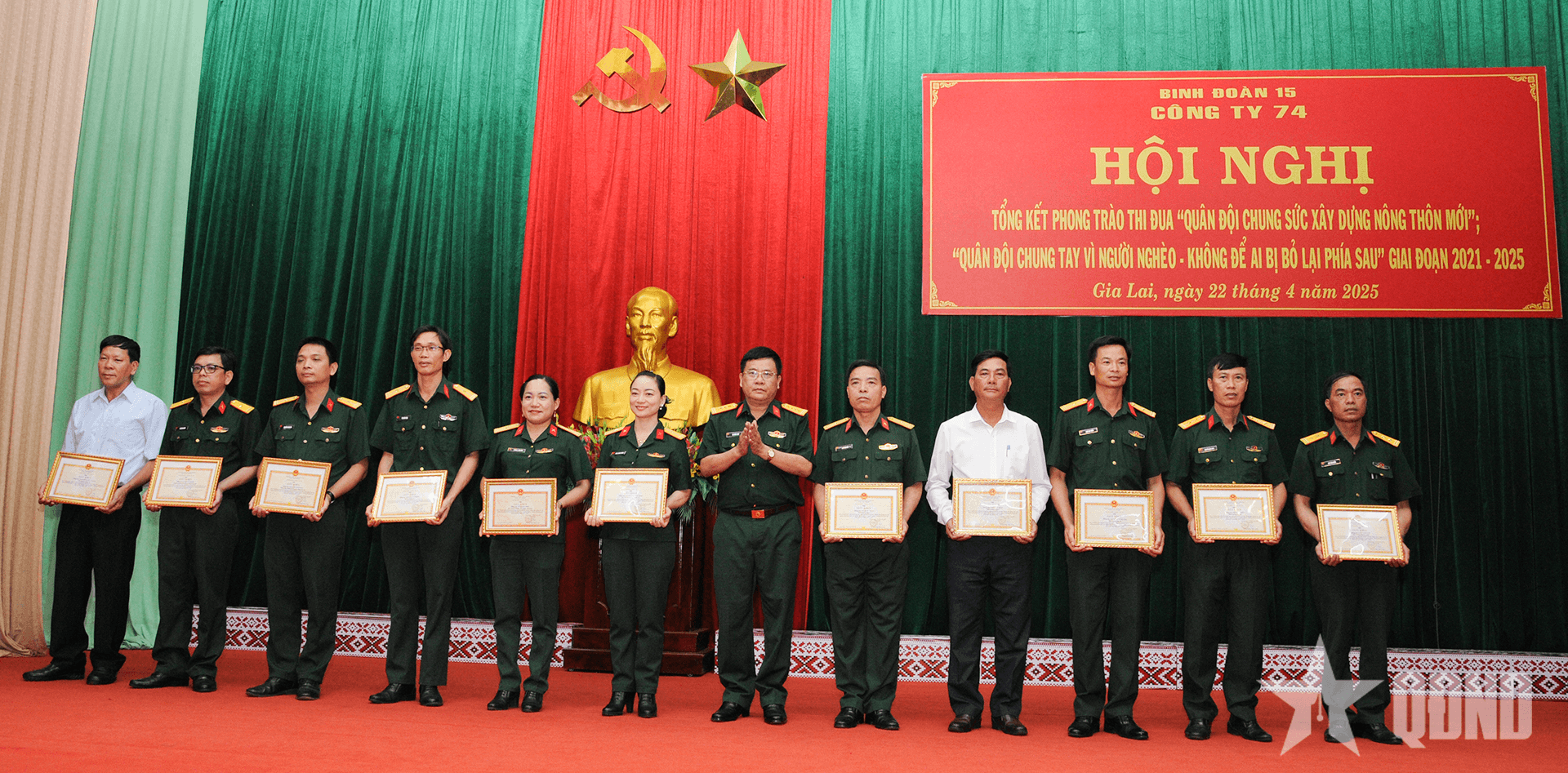 Công ty 74 (Binh đoàn 15) góp phần làm sáng đẹp phẩm chất Bộ đội Cụ Hồ trong thời kỳ mới