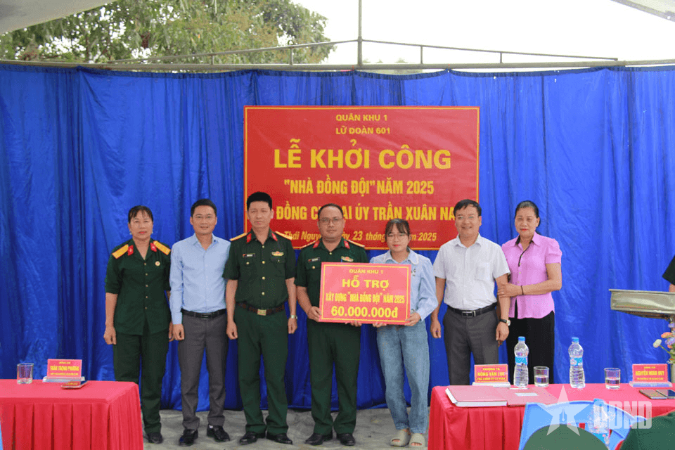 Lữ đoàn 601 (Quân khu 1) khởi công xây dựng "nhà đồng đội"